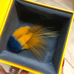 Fendi Feather pin